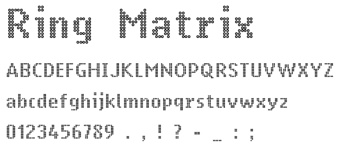 Ring Matrix font